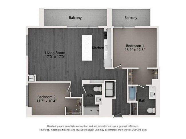 Floorplan - Evo Union Park Apartments