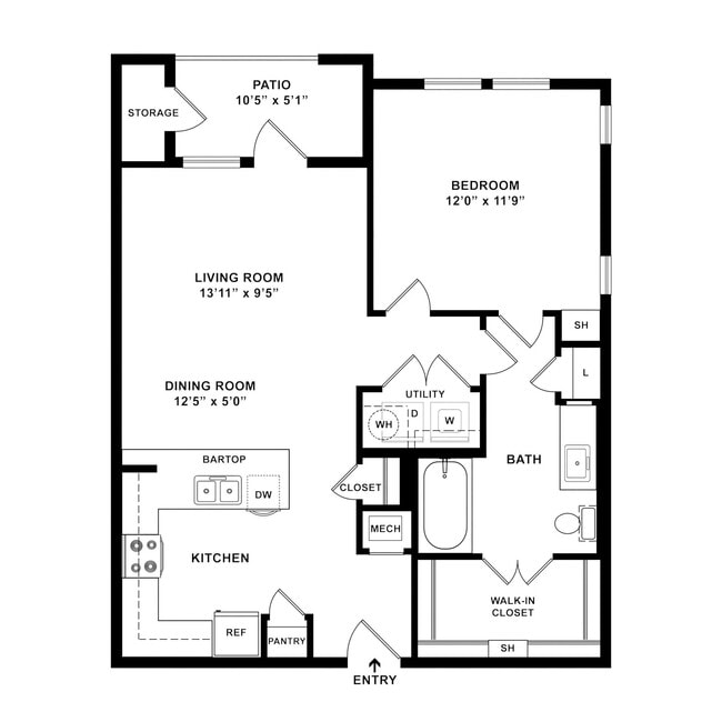 Floorplan - Palladium East Berry Street
