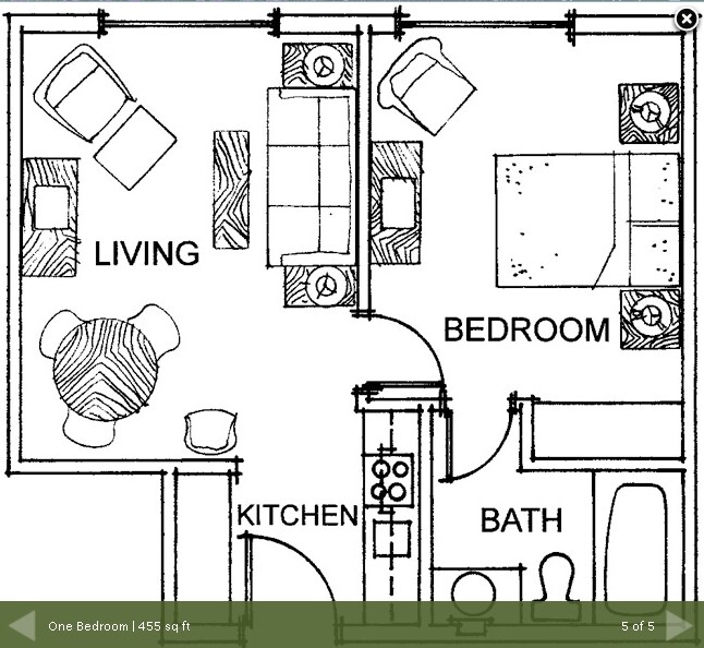 1BR/1BA - Harbor Tower Village