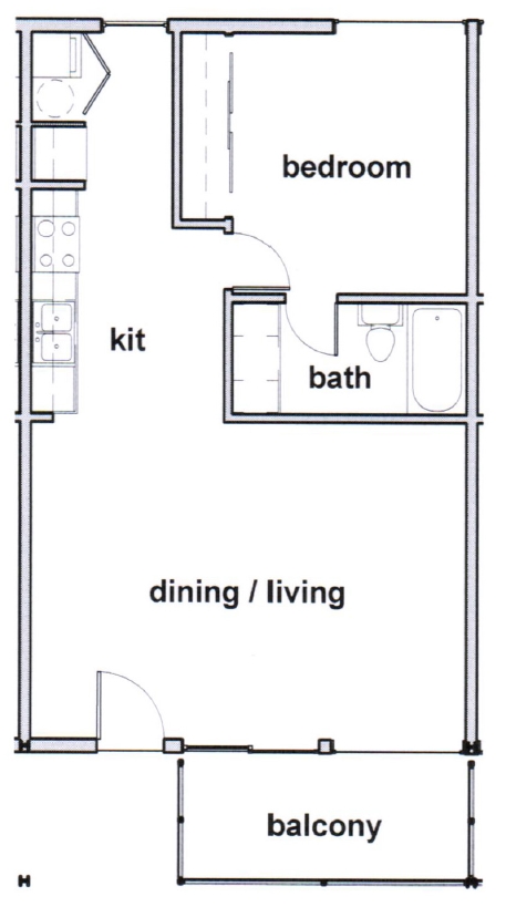 Floorplan - 1010 South Flores