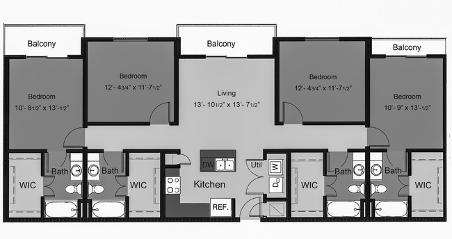 Floorplan - Regents West at 24th and 26th