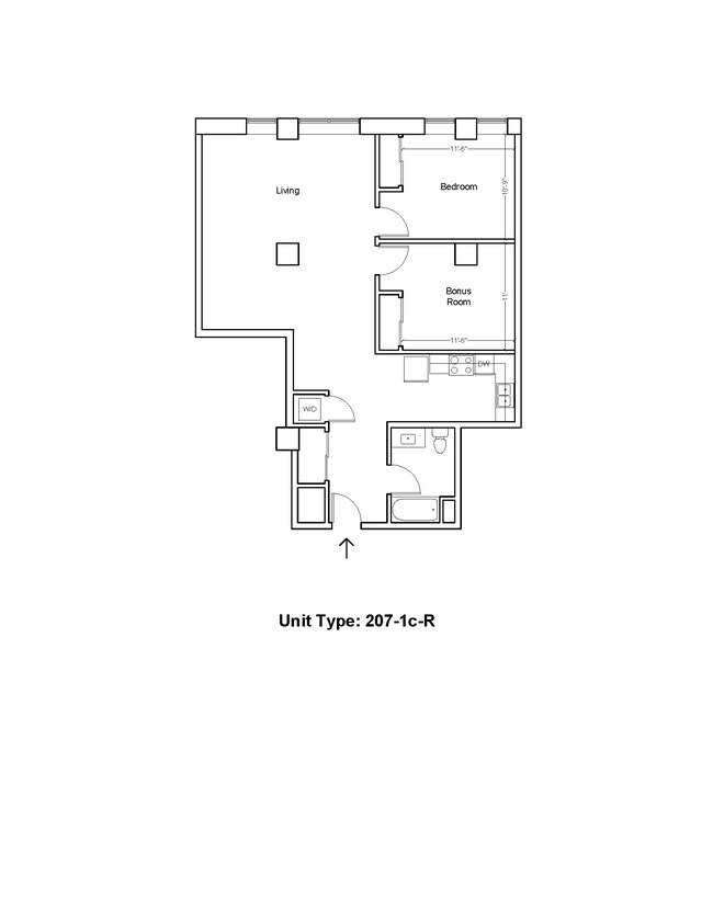 Floorplan - MidCity Apartments
