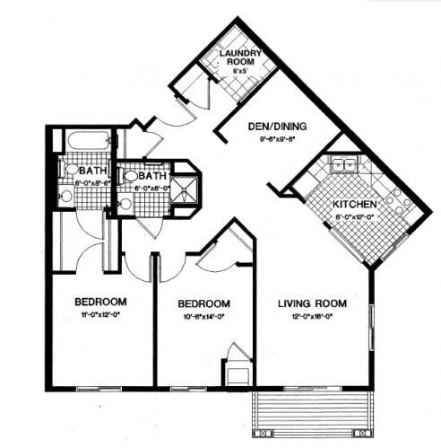 2BR/2BA - The Crossings at Town Centre