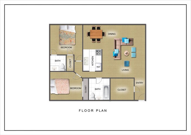 Floorplan - Grand Place Apartments | 2158