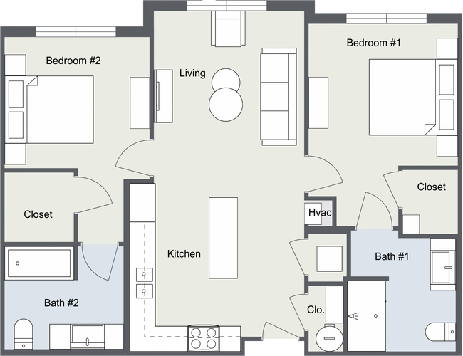 Durham Unit B - 2D Floor Plan.png - Durham Place