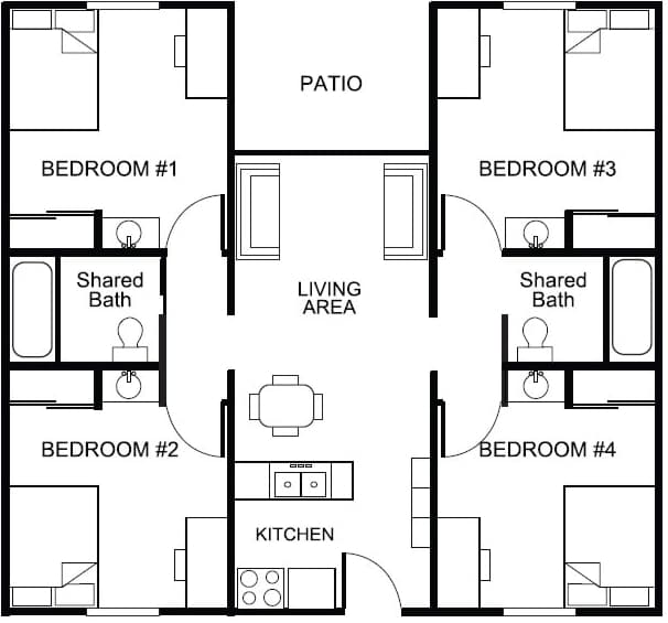 4BR/2BA - The 208