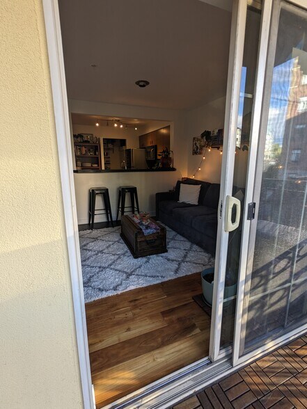 Living room from the patio - 700 E Denny Way