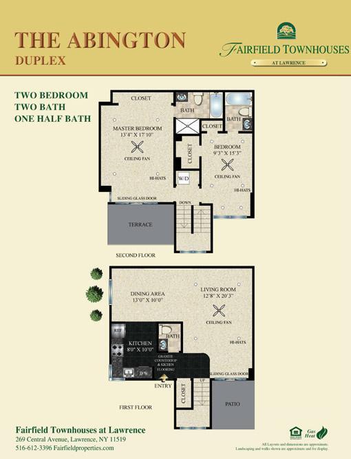 Floorplan - Fairfield Townhouses At Lawrence