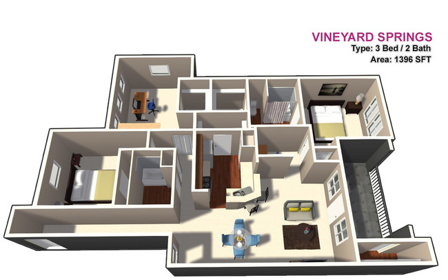 3 BED / 2 BATH - Vineyard Springs
