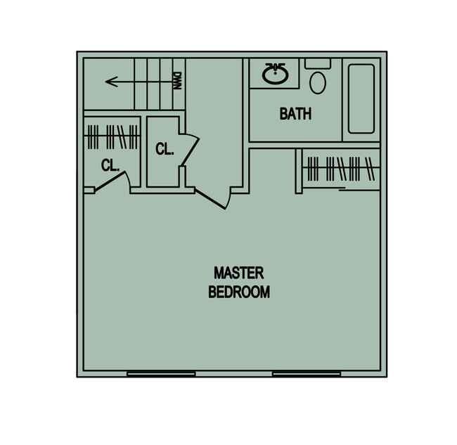 Floorplan - Warner Courtyard Apartments