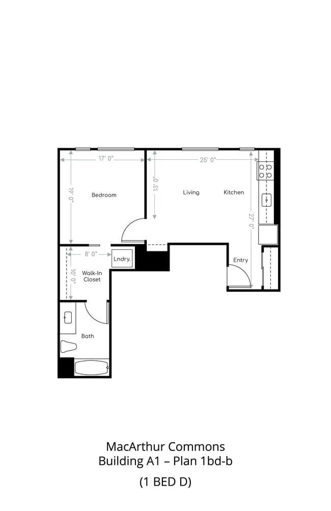 One Bedroom D - MacArthur Commons