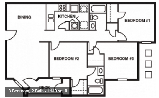 3 Bedroom, 2 Bath - Osprey Place