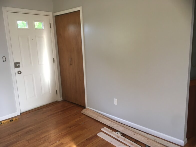 This is the new color of the living room. It's a light cool-grey. - 1285 Commonwealth Ave