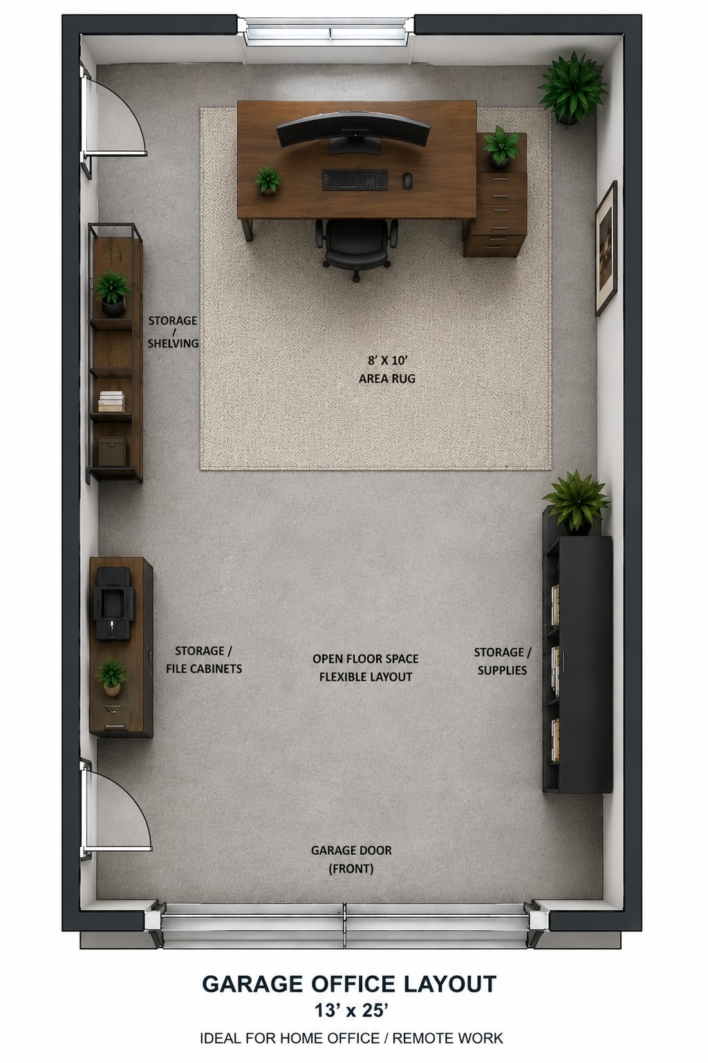 Optional office layout (TBD) - 297 Durham Point Rd