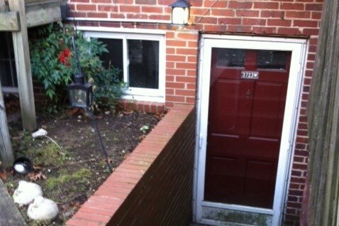 basement entrance from rear patio - 3723 W St NW