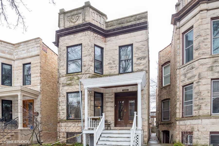 Front of Building in winter - 1233 W Newport Ave