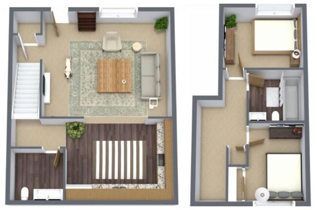 Skyliner Townhome Floor plan - Fairlane at Aksarben