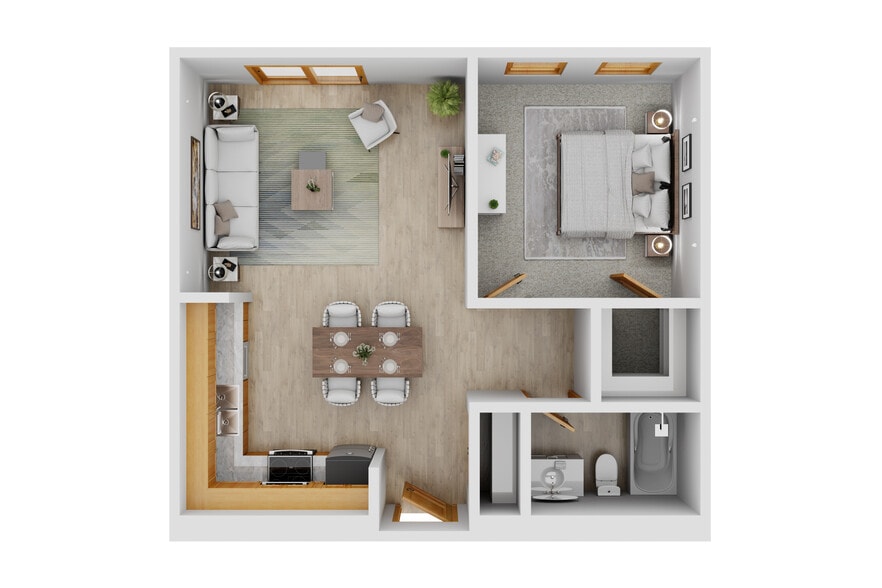 585 Sq Ft - Wessex Apartments