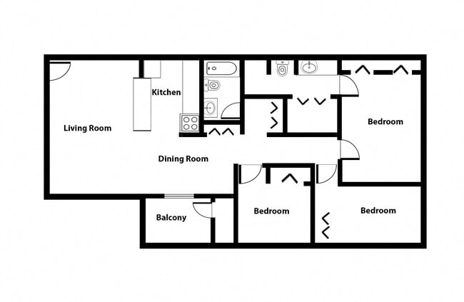 Floorplan - Flats of Chambersburg - North