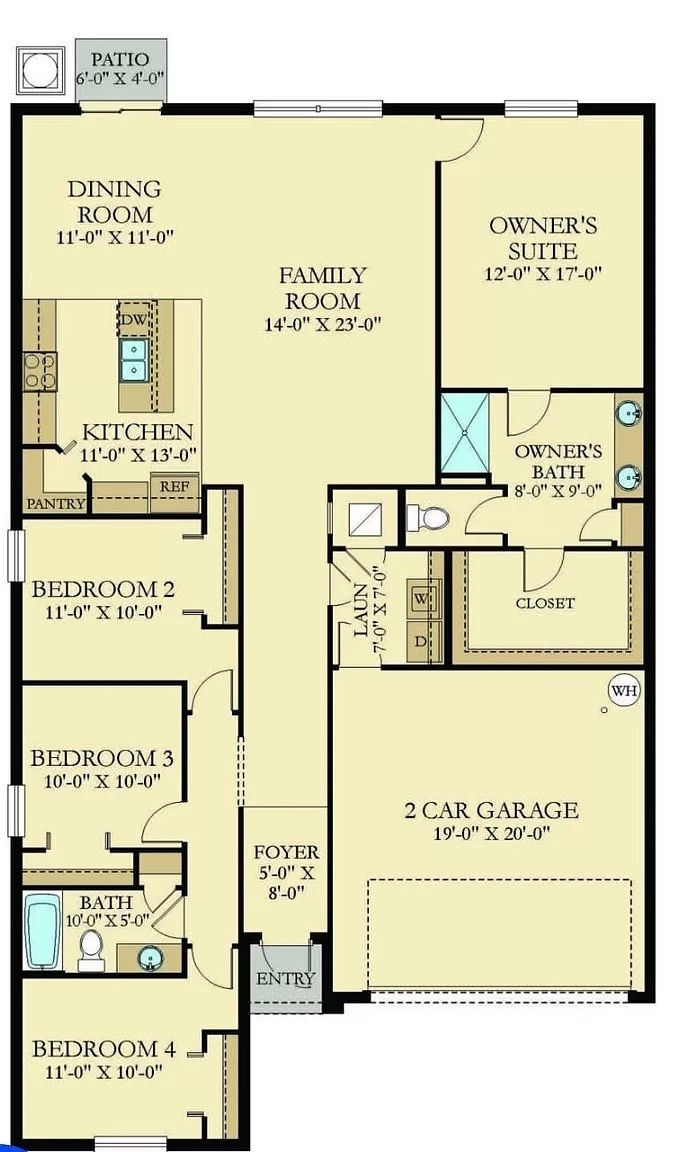 Floor Plan - 11237 Linden Depot Rd