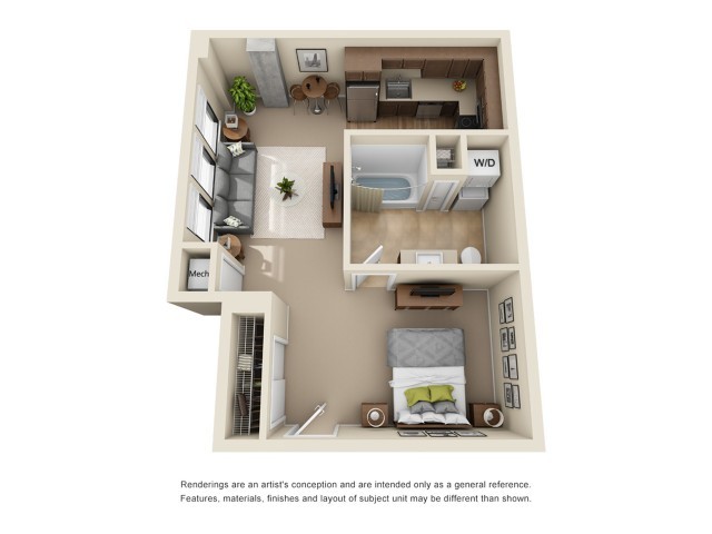 Studio 1 bath - Park 19