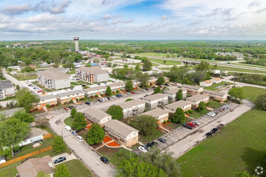Aerial Photo - Bluestem Apartments