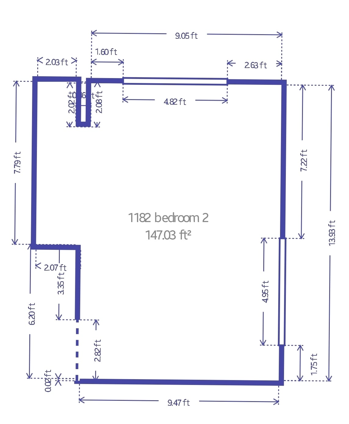 Bedroom 2 - 1182 Lane Pl