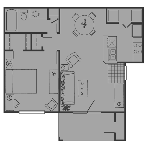 Floorplan - Preston Village Apartments