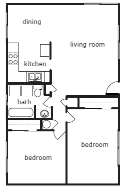 Plan D - Village Manor Apartments