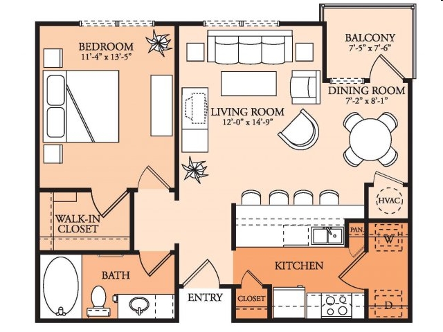 1BR/1BA - The Element
