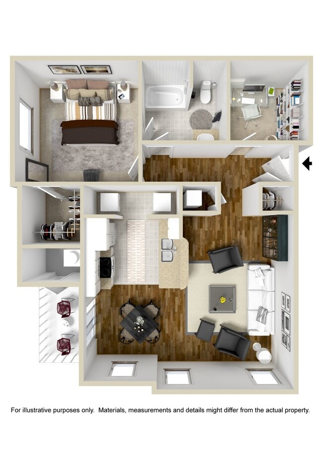 Floorplan - Summit of Shreveport Apartment Homes
