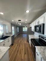 Walk through kitchen