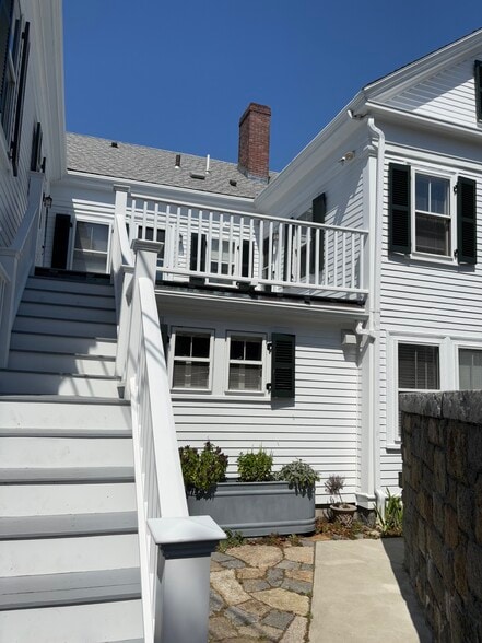 Stairs to deck and apt entrance - 20 Jewett St