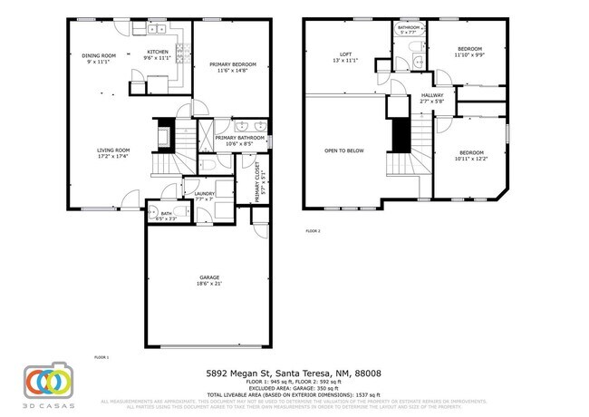 Building Photo - Two story 3 bedroom 2.5 bath in Santa Tere...