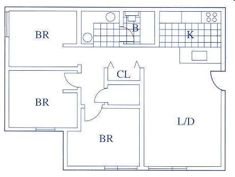 3BR/1BA - Celeron Square Apartments