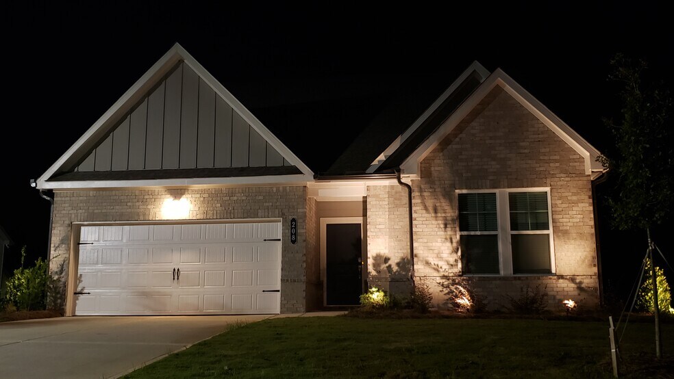 Well-lit at night - 208 Overton Dr