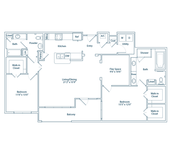 The Chevy Chase Floor Plan - The Belle Meade at River Oaks