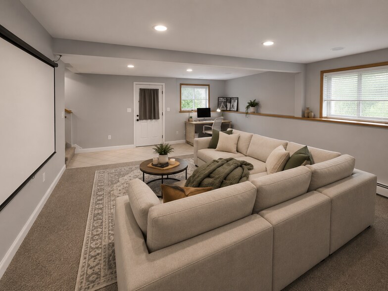 Walkout basement, second bedroom office or additional living space - 10700 11th Ave N