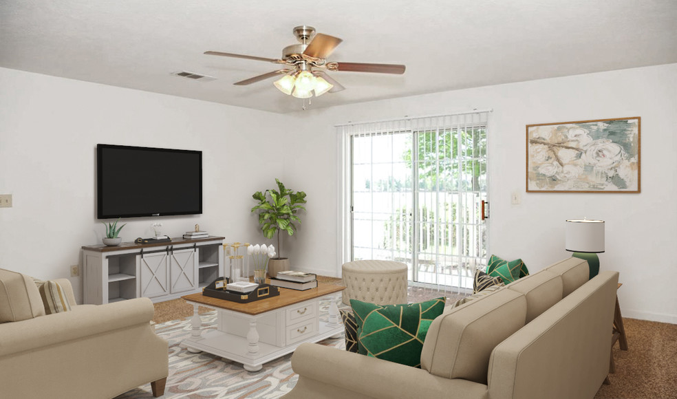 Spacious Living Areas - Cottonwood Apartments