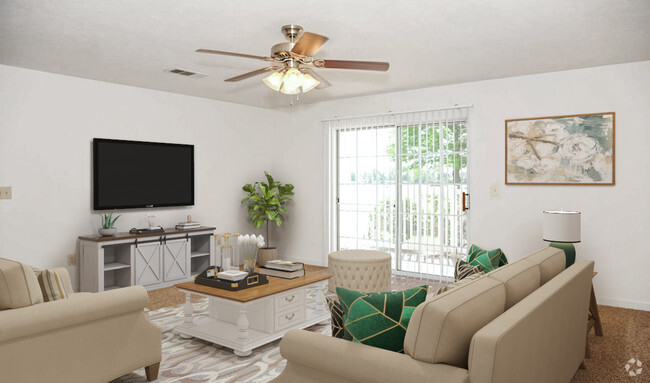 Spacious Living Areas - Cottonwood Apartments