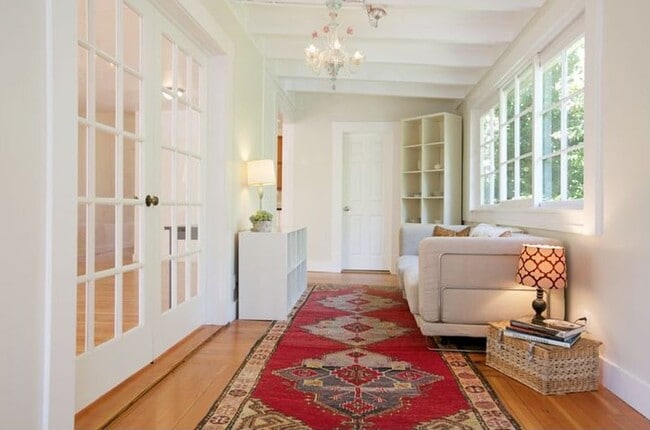 Enclosed porch looking toward full bath - 15 G St