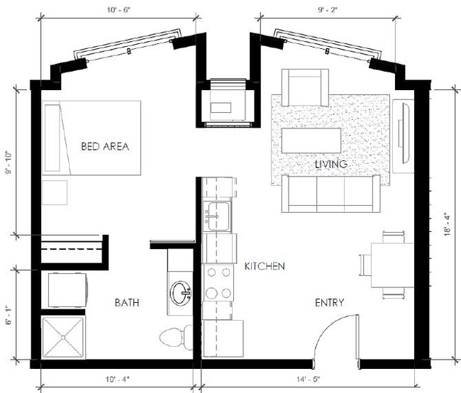 Floorplan - The Bridges Lofts