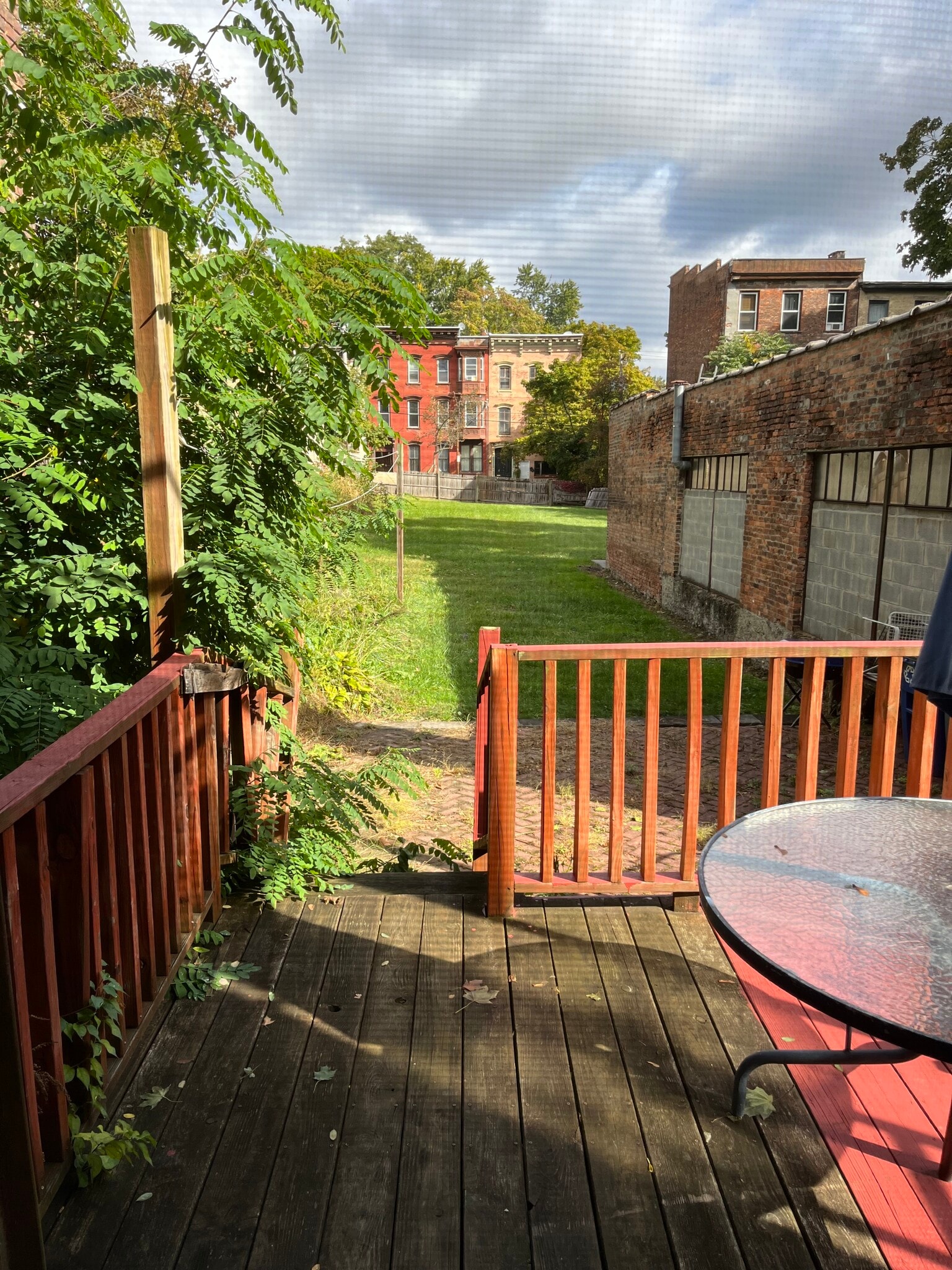 The back porch - 43 First Street, Albany NY, USA