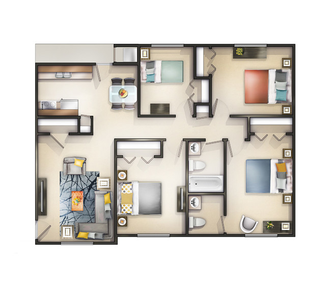 Floorplan - Spruce Hill Apartments