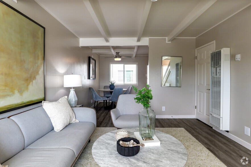 2BR, 1BA - 835SF - Living Room - Santa Lucia