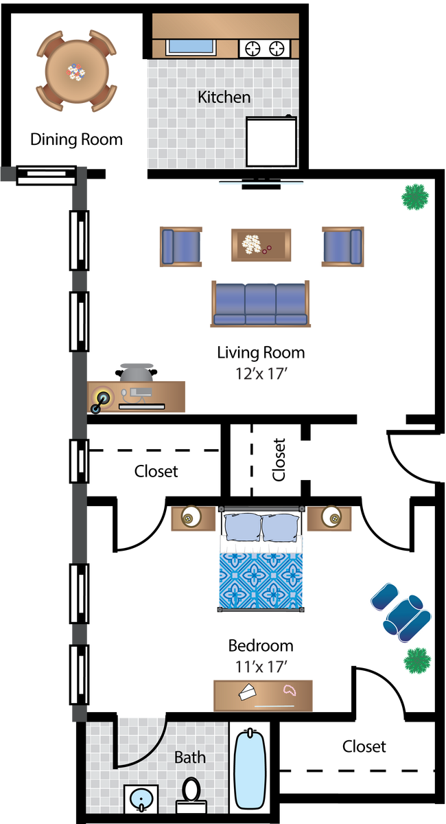 Floorplan - Archer Apartments