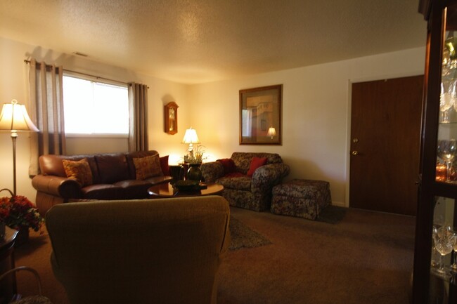 Sample living room - East Olive Apartments