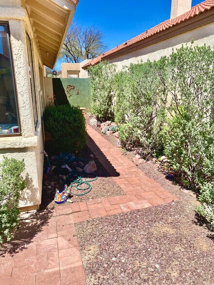 Backyard side view - 200 E Belcourte Pl