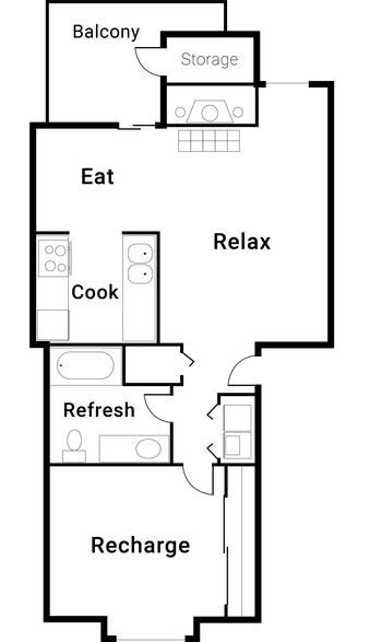 Alpine 1 Bed 1 Bath - The Lucent