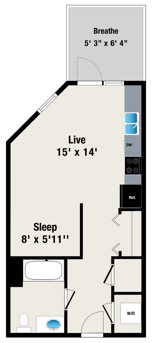 Floorplan - Reside on Green Street